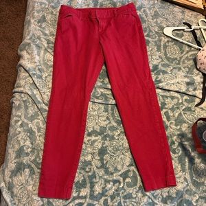 Red pixie chinos petite